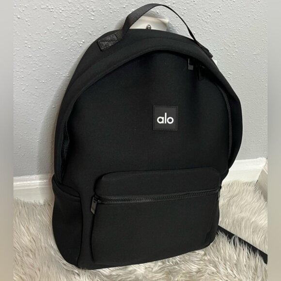 Alo Yoga Waterproof Two Pieces Black Gym Bag Backpack Unisex high-capacity - Picture 2 of 6